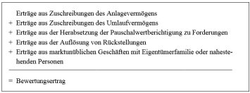 Bewertungsertrag
